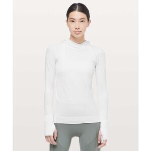 Lululemon Rest Less Textured Running Hoodie Top Size 4